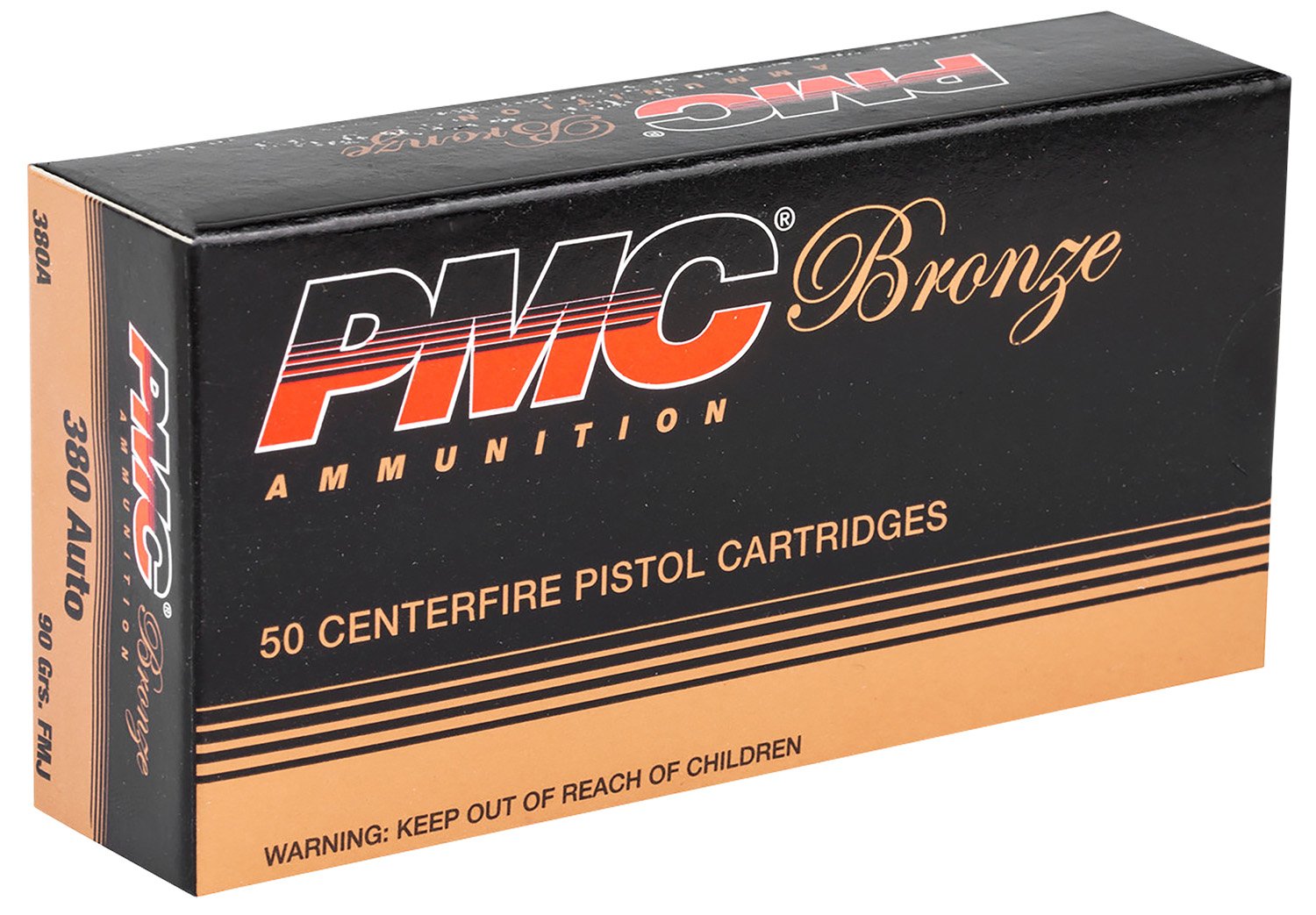 PMC 380A Bronze 380ACP 90gr Full Metal Jacket 50 Per Box/20 Case PMC 380A Bronze 380ACP 90gr Full Metal Jacket 50 Per Box/20 Case