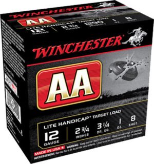 Winchester 12 Gauge AAHLA128 Ammunition AA Target Loads 2-3/4    Lead 8 Shot 1oz 1290fps Case of 250 rounds