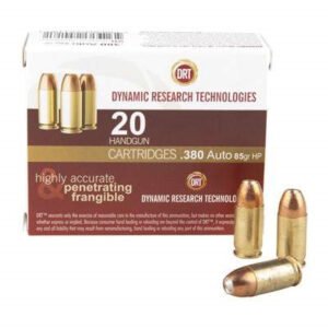 DRT 380 ACP Ammunition Terminal Shock 85 Grain Jacketed Hollow Point 923fps 20 Rounds