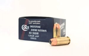 Double Tap 40 S&W Ammunition 40SW135CT 135 Grain Jacketed Hollow Point 20 Rounds
