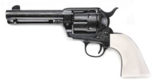 Pietta GW357LEB434NMUI The Shootist .357 Magnum 4.75″ 6 Shot Ultra Ivory Grips W/ Scroll-Work Engraving