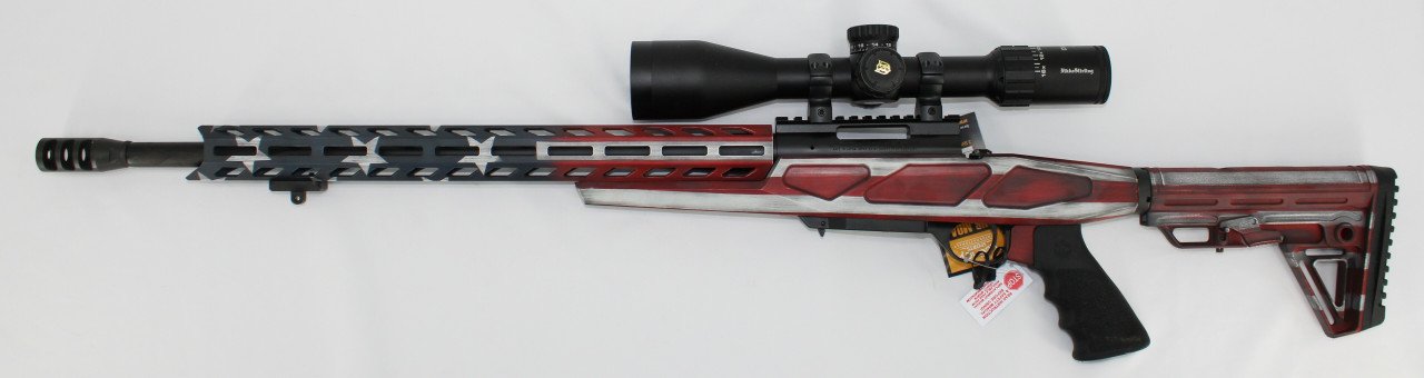 Howa HCRA70704USA Mini APC Bolt Action Rifle Package 7.62x39mm 20″ 10+1 USA Flag Finish Howa HCRA70704USA Mini APC Bolt Action Rifle Package 7.62x39mm 20″ 10+1 USA Flag Finish
