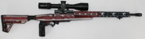 Howa HCRA70620USAMDT M1500 Mini Chassis 6.5 Grendel 20″ 5+1 USA Flag Cerakote W/ 4-16×50 Scope, 2 Grips, Bipod
