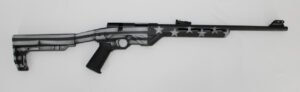 Citadel CIT22LRBLTUSG Trakr .22LR Bolt Action Rifle 18″ 5+1 US Flag Grayscale