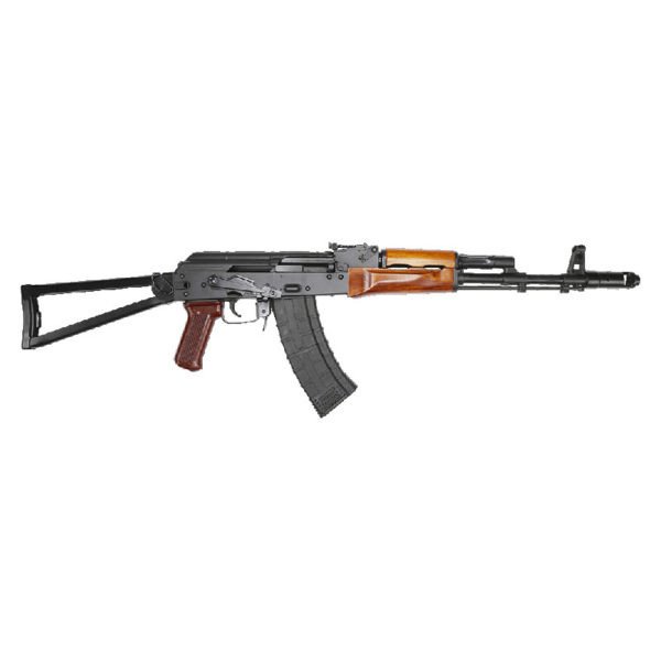 Riley Defense RAK201SF AK74 Classical Teak Wood 16.25″ 5.45x39mm 30+1 Wood/Black w/ Side Folding Triangular Stock Riley Defense RAK201SF AK74 Classical Teak Wood 16.25″ 5.45x39mm 30+1 Wood/Black w/ Side Folding Triangular Stock