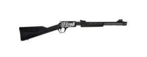 Rossi USA Gallery 22 RP22181SY-EN11 18″ 15+1 .22LR Pump Action Black Synthetic Engraved US Flag