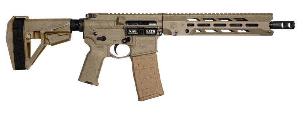 DIAMONDBACK FIREARMS DB15O 5.56MM FDE 11.5" BRACE