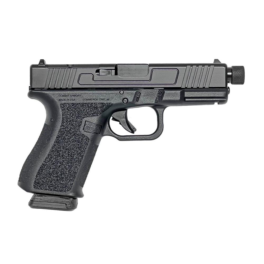 Combat Armory CA19 OR Handgun 9mm Luger 15rd Magazine 4.49″ Threaded Barrel Black with Standard Sights Combat Armory CA19 OR Handgun 9mm Luger 15rd Magazine 4.49″ Threaded Barrel Black with Standard Sights