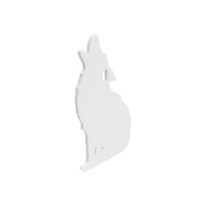 Birchwood Casey AR500 3/8" Steel 1 Hole Animal Silhouette Target - Howling Coyote 1/ct