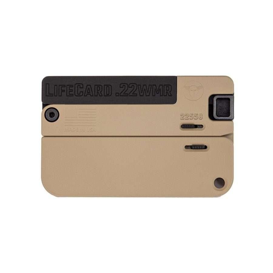 LifeCard Handgun .22 WMR Single Shot 2.5″ Barrel McMillan Tan LifeCard Handgun .22 WMR Single Shot 2.5″ Barrel McMillan Tan