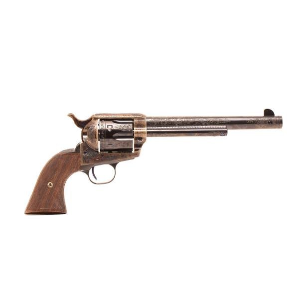 Standard Manufacturing SAA Case Colored Revolver .45 LC 6rd Capacity 7.5″ Barrel Polymer Grip Standard Manufacturing SAA Case Colored Revolver .45 LC 6rd Capacity 7.5″ Barrel Polymer Grip