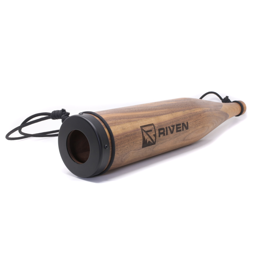 Riven Cambium Elk Bugle Tube Black Walnut Riven Cambium Elk Bugle Tube Black Walnut