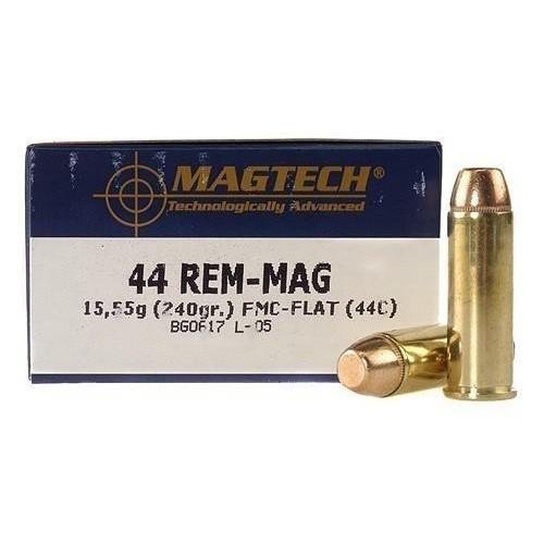 MagTech Handgun Ammunition .44 Mag 240 gr. FMJ 1180 fps 50/ct MagTech Handgun Ammunition .44 Mag 240 gr. FMJ 1180 fps 50/ct