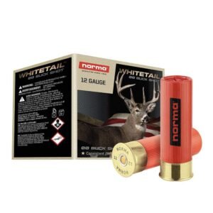 Norma WHITETAIL Shotshells 12ga 2-3/4″ 9 Pellet 1345 fps #00 25/ct