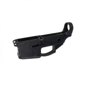 Shield Arms SA-15 Stripped Lower Receiver – 5.56mm/300 Blk Non-Folding 7075-T6 Billet Black