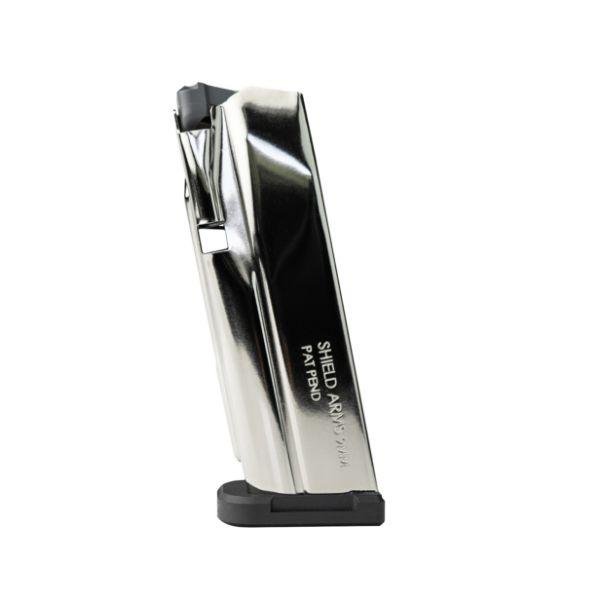 Shield Arms S15 Gen 3 Handgun Magazine Electroless Nickel 9mm Luger 15/rd Shield Arms S15 Gen 3 Handgun Magazine Electroless Nickel 9mm Luger 15/rd
