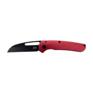 SOG Knives Escape FL Folding Knife 3″ Sheepsfoot Blade Red Black