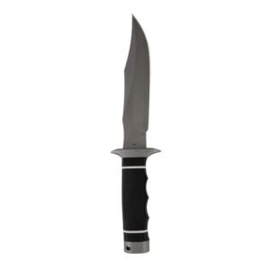 SOG Knives Tech Bowie Knife 6-2/5″ Fixed Clip Point Blade Black