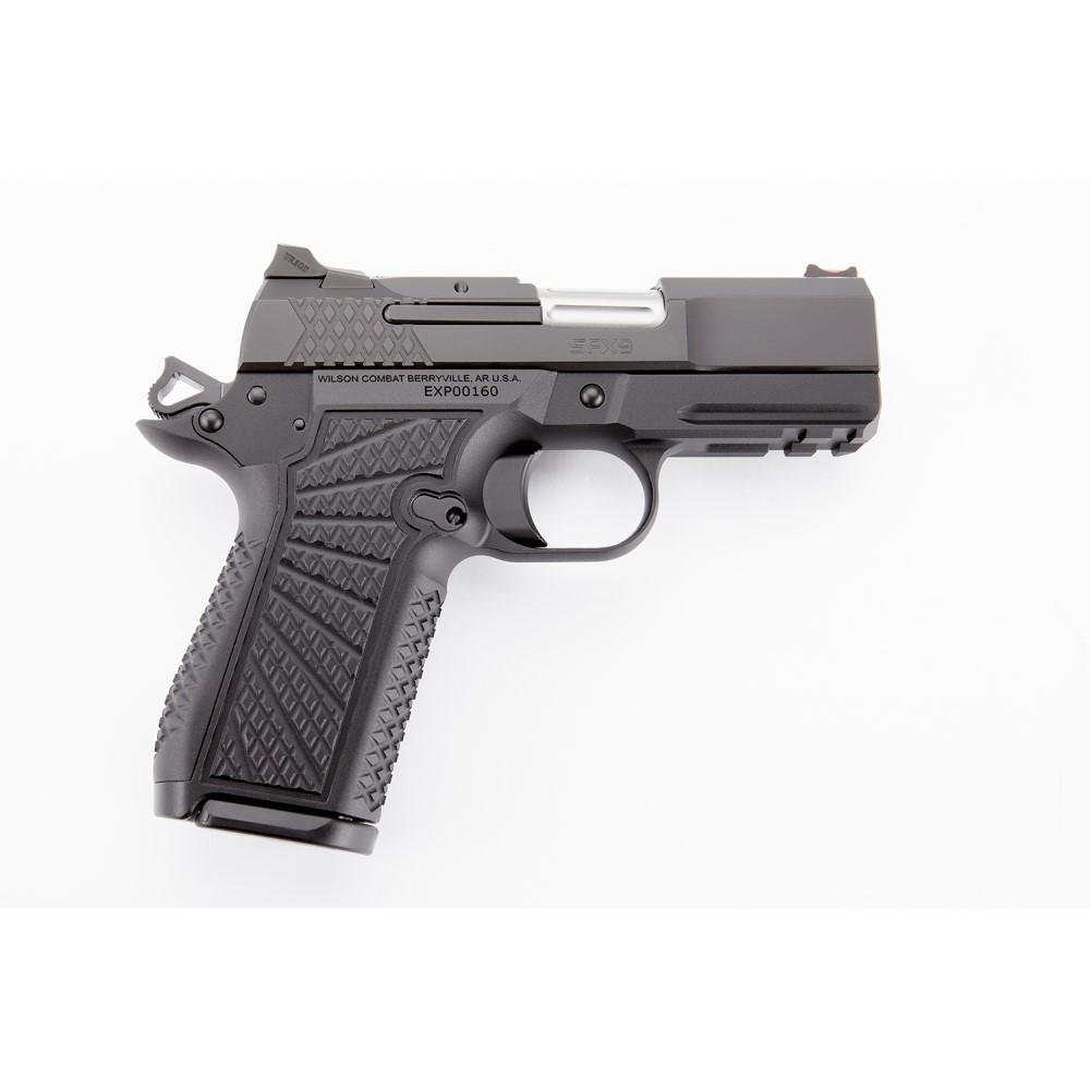 Wilson Combat SFX9 Double-Stack Handgun 15rd Sub-Compact 9mm Luger 15rd Magazines (2) 3.25″ Barrel Black Lightrail Frame Wilson Combat SFX9 Double-Stack Handgun 15rd Sub-Compact 9mm Luger 15rd Magazines (2) 3.25″ Barrel Black Lightrail Frame