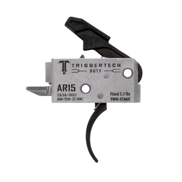 TriggerTech AR Duty Trigger Two-Stage 3.5 lb Curved Black TriggerTech AR Duty Trigger Two-Stage 3.5 lb Curved Black