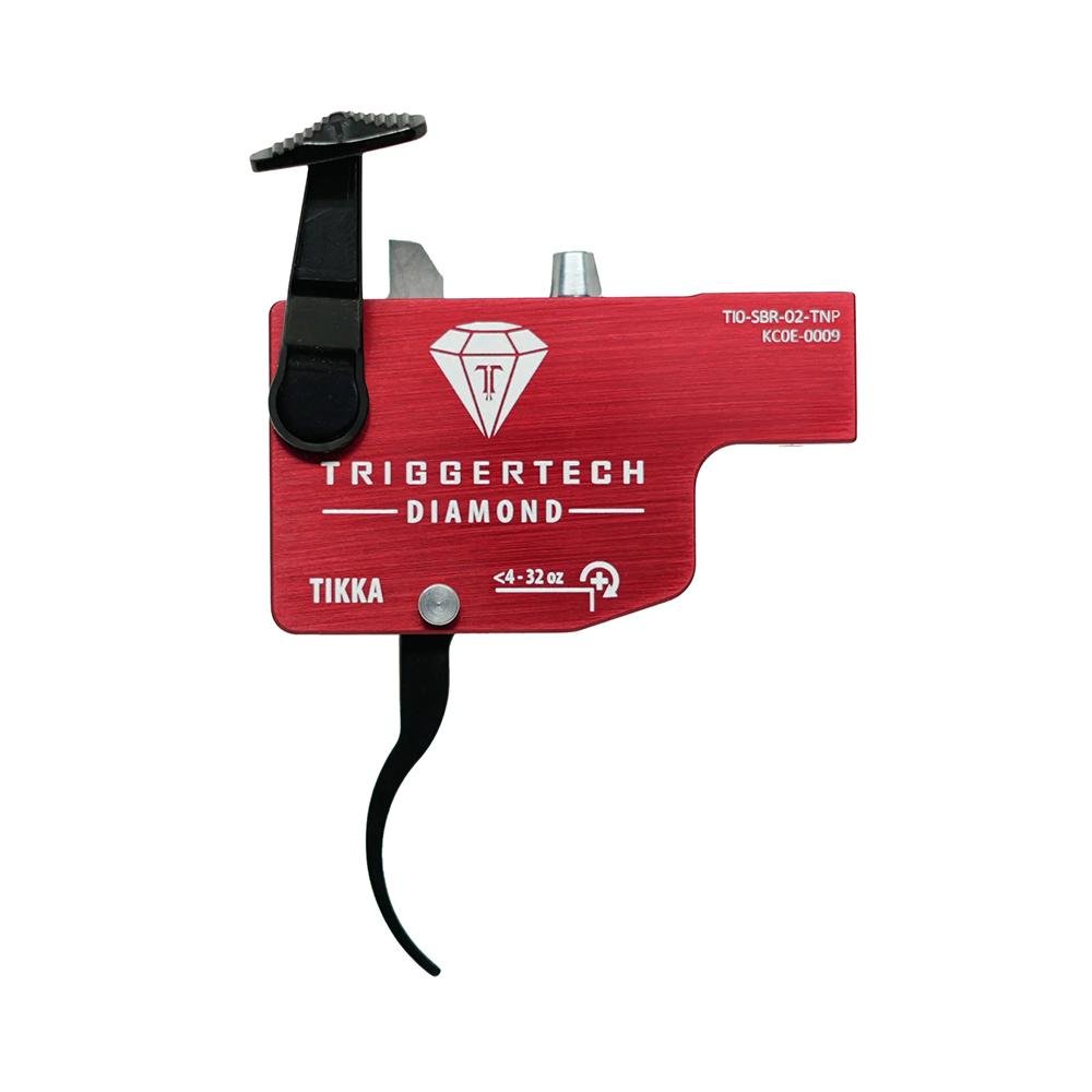 TriggerTech Tikka Diamond Trigger 4-32 oz Curved RH Black TriggerTech Tikka Diamond Trigger 4-32 oz Curved RH Black