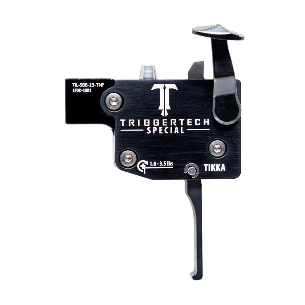 TriggerTech Special Tikka Rifle Trigger 1-3.5 lbs Flat LH Black TriggerTech Special Tikka Rifle Trigger 1-3.5 lbs Flat LH Black