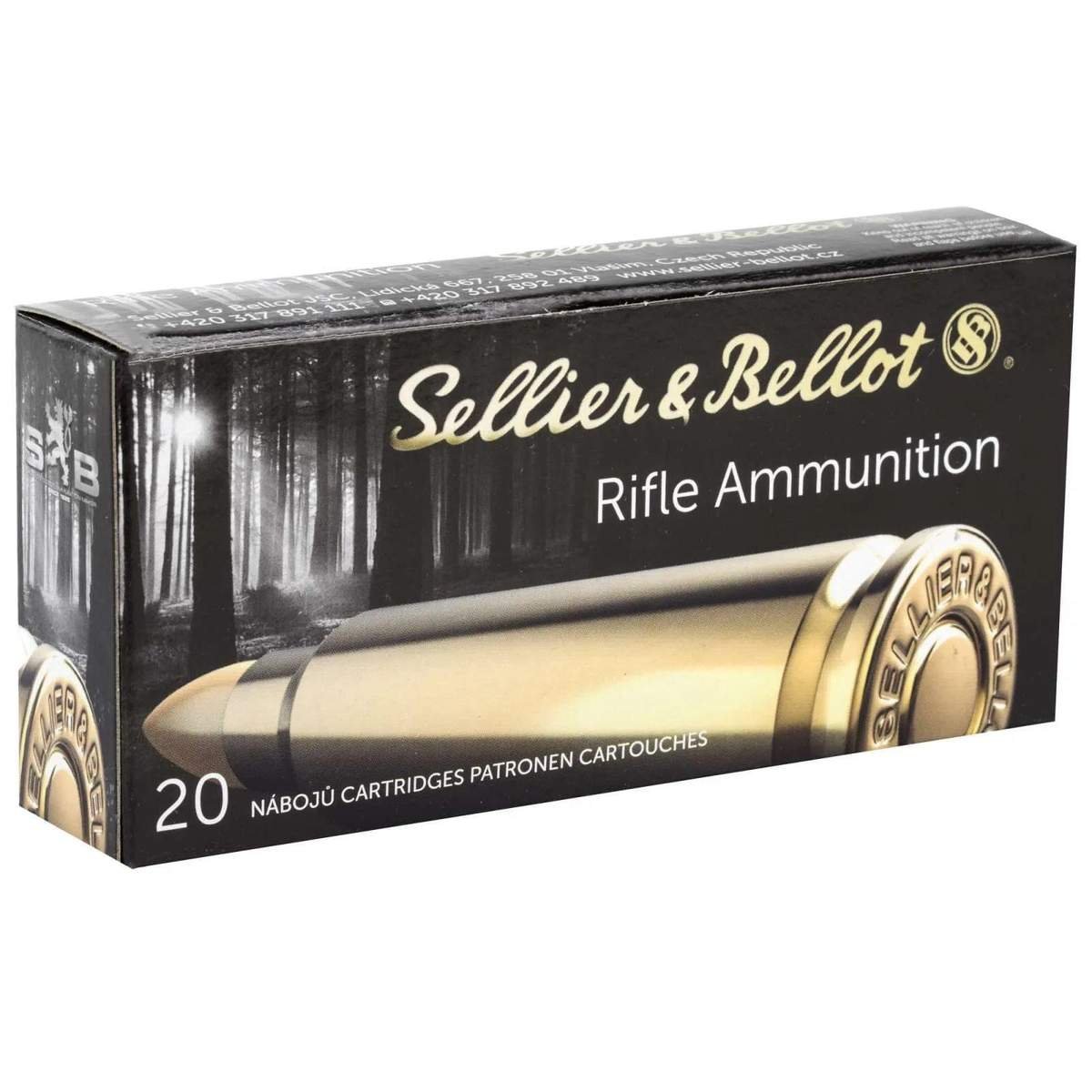 Sellier & Bellot Rifle Ammunition .30-06 Sprg 180 gr SPCE – 20/box Sellier & Bellot Rifle Ammunition .30-06 Sprg 180 gr SPCE – 20/box