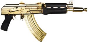 Zastava Arms Usa ZP92762MGL ZPAP 92 7.62x39mm 30+1 10″ 24K Gold Plated/Cold Hammer Forged, Chrome Lined Barrel, Steel 24K Gold Plated Receiver, Dark Walnut Grips Zastava Arms Usa ZP92762MGL ZPAP 92 7.62x39mm 30+1 10″ 24K Gold Plated/Cold Hammer Forged, Chrome Lined Barrel, Steel 24K Gold Plated Receiver, Dark Walnut Grips