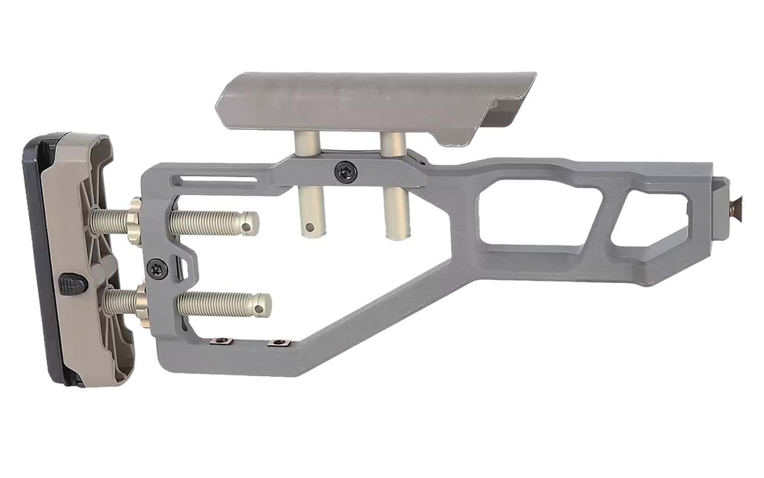 Q LLC ACCFIXSTOCKGRAY Stock Assembly Gray Fits AR-Platform Q LLC ACCFIXSTOCKGRAY Stock Assembly Gray Fits AR-Platform