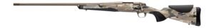 Browning 036125282 X-Bolt 2 Speed Full Size 6.5 Creedmoor 4+1 22″ Smoked Bronze Cerakote Fluted Threaded Barrel & Steel Drilled & Tapped Receiver, Ovix Camo w/Black Overmold Adj Vari-Tech Synthetic St