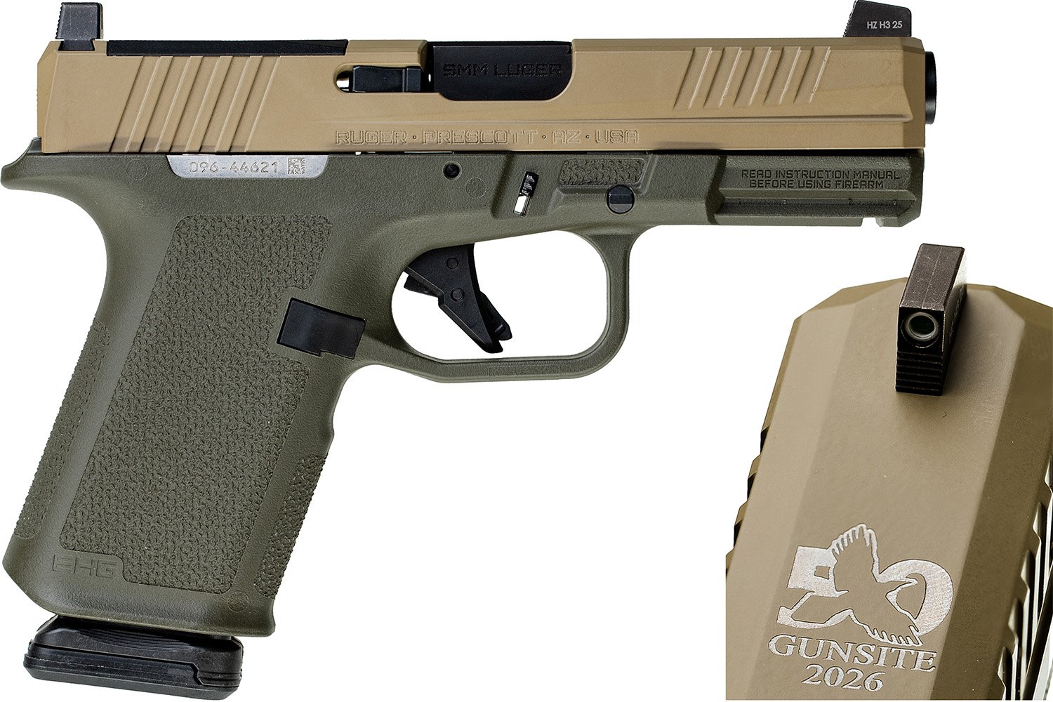 RUG RXM 9MM GUNSTE OD/FD 15DE RUG RXM 9MM GUNSTE OD/FD 15DE