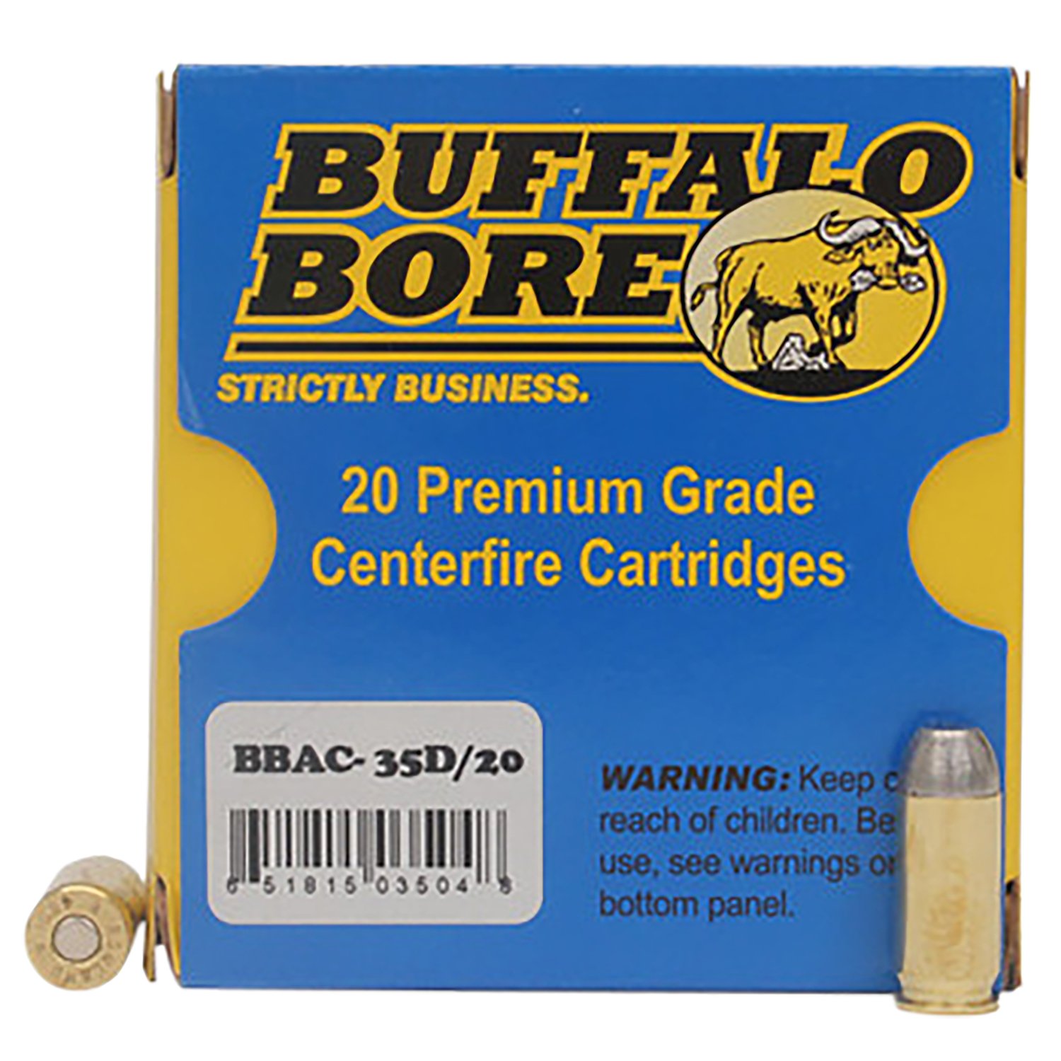 Buffalo Bore Ammunition 35D20 Personal Defense Strictly Business 460Rowland 255gr Hard Cast Flat Nose 20 Per Box/12 Case Buffalo Bore Ammunition 35D20 Personal Defense Strictly Business 460Rowland 255gr Hard Cast Flat Nose 20 Per Box/12 Case
