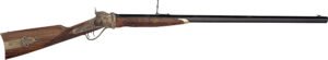 Taylors & Company 210148 1874 Sharps Down Under Sport 45-70 Gov Caliber with 1rd Capacity, 34″ Blued Barrel, Color Case Hardened Metal Finish & American Walnut Stock Right Hand (Full Size)