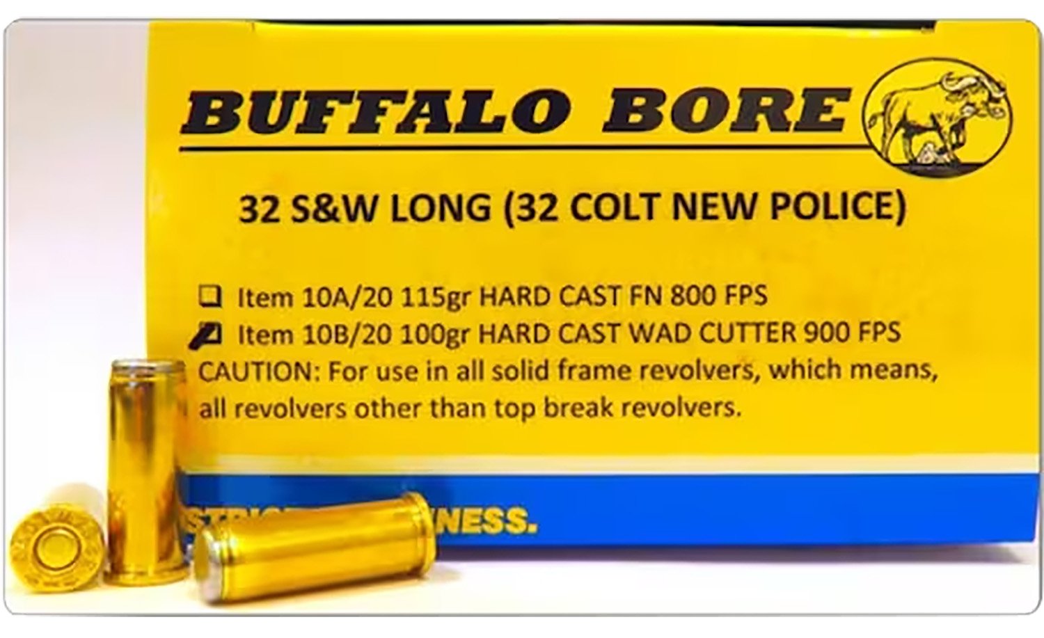 Buffalo Bore Ammunition 26B20 Personal Defense Strictly Business 460S&W Mag 360gr Lead Flat Nose 20 Per Box/12 Case Buffalo Bore Ammunition 26B20 Personal Defense Strictly Business 460S&W Mag 360gr Lead Flat Nose 20 Per Box/12 Case