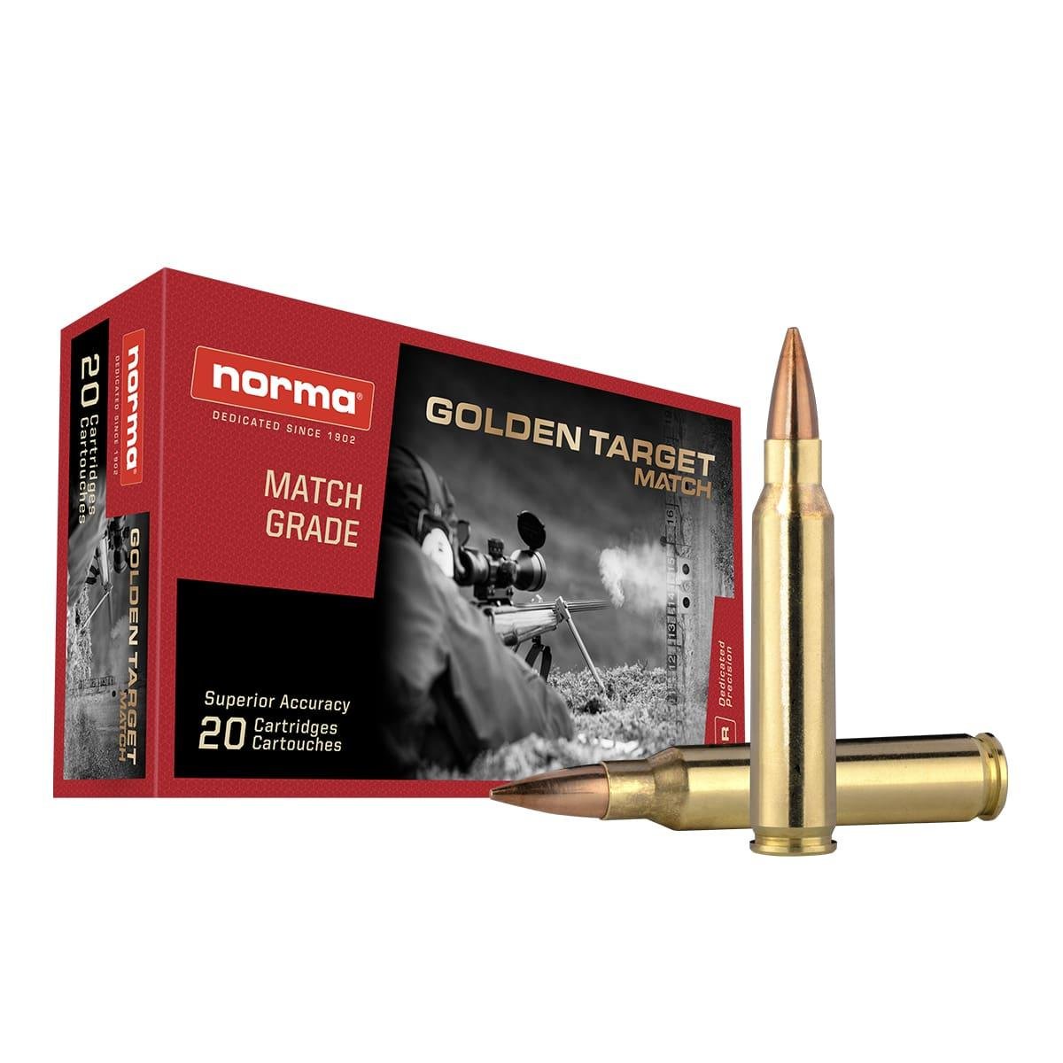 Norma Golden Target Match Rifle Ammunition .223 Rem 69 gr BTHP 2936 fps 20/ct Norma Golden Target Match Rifle Ammunition .223 Rem 69 gr BTHP 2936 fps 20/ct