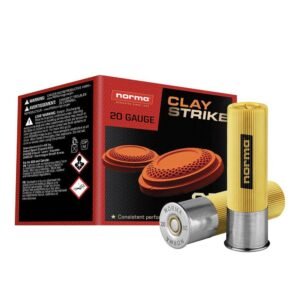 Norma CLAYSTRIKE Shotshells 20ga 2-3/4″ 7/8oz 1250 fps #8 25/ct
