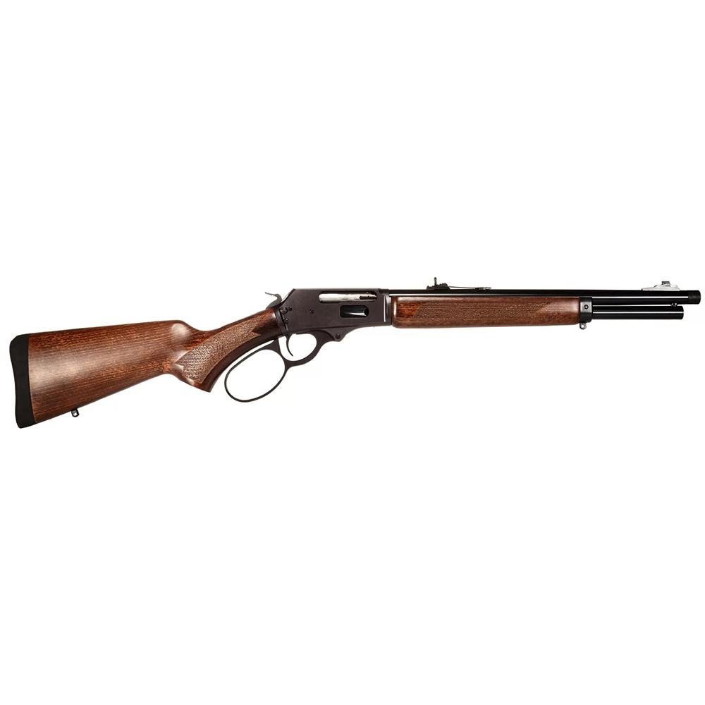 Rossi R95 Trapper Lever Action Rifle 454 Casull 7rd Capacity 16.5″ Barrel Black Receiver/Walnut Stock Rossi R95 Trapper Lever Action Rifle 454 Casull 7rd Capacity 16.5″ Barrel Black Receiver/Walnut Stock