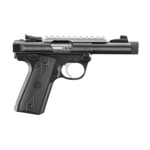 Ruger Mark IV 22/45 Handgun .22 LR 10rd Magazines(2) 4.40” Threaded Barrel  Picatinny Rail.