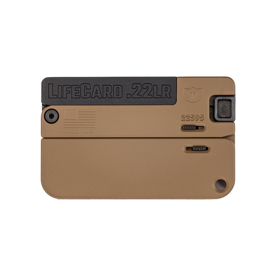 TRAILBLAZER FIREARMS LIFECARD 22LR BLACK/BROWN TRAILBLAZER FIREARMS LIFECARD 22LR BLACK/BROWN