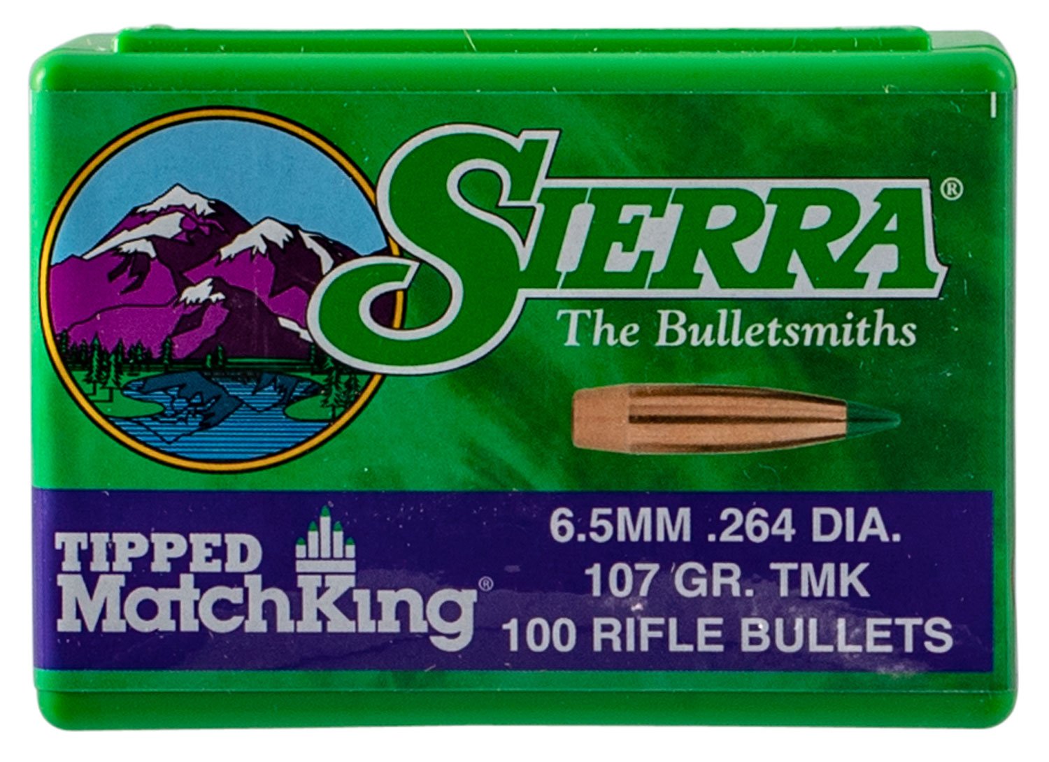 Sierra 7407 Tipped MatchKing 6.5Creedmoor 107gr Tipped MatchKing 100/Box Sierra 7407 Tipped MatchKing 6.5Creedmoor 107gr Tipped MatchKing 100/Box