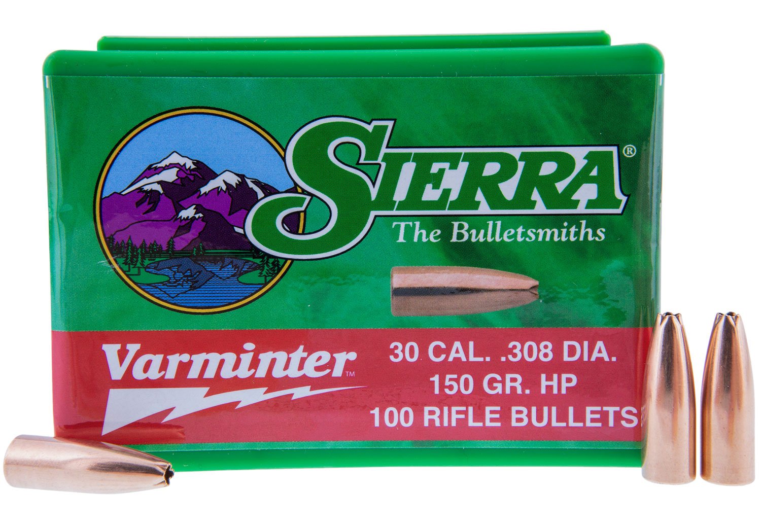 Sierra 2136 Varminter 308Win 150gr Hollow Point 100/Box Sierra 2136 Varminter 308Win 150gr Hollow Point 100/Box