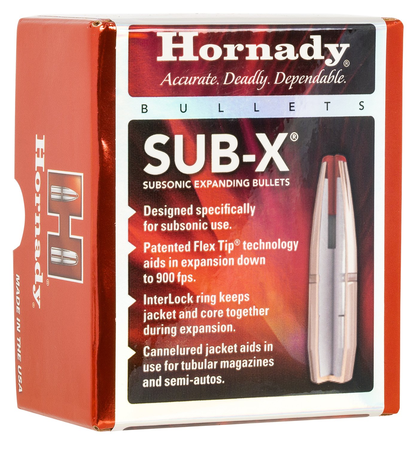Hornady 3148 Sub-X 7.62x39mm 255 gr 100 Per Box/ 15 Case Hornady 3148 Sub-X 7.62x39mm 255 gr 100 Per Box/ 15 Case