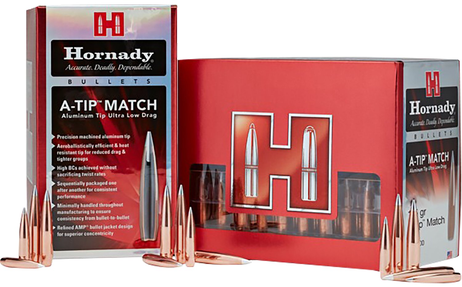 Hornady 2562 25Cal .257 138gr A-Tip Match 100 Per Box/10 Case Hornady 2562 25Cal .257 138gr A-Tip Match 100 Per Box/10 Case