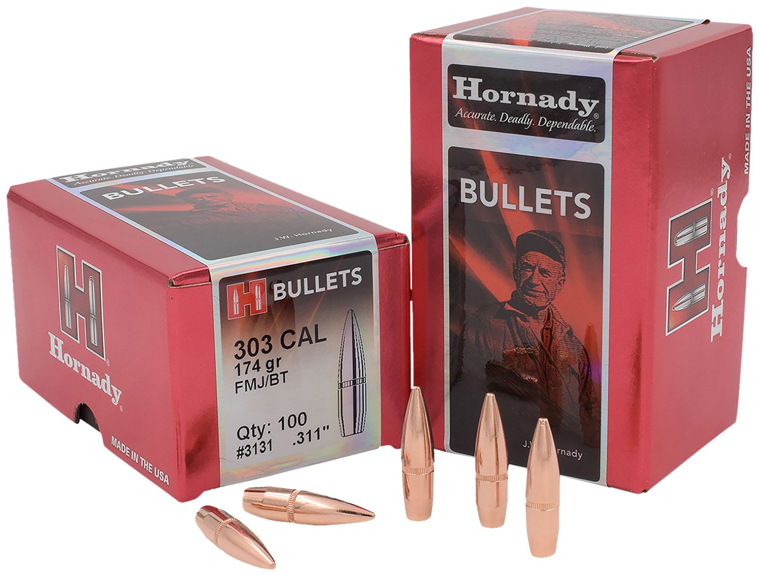 Hornady 3131 303Cal 174gr Full Metal Jacket 100 Per Box/15 Case Hornady 3131 303Cal 174gr Full Metal Jacket 100 Per Box/15 Case