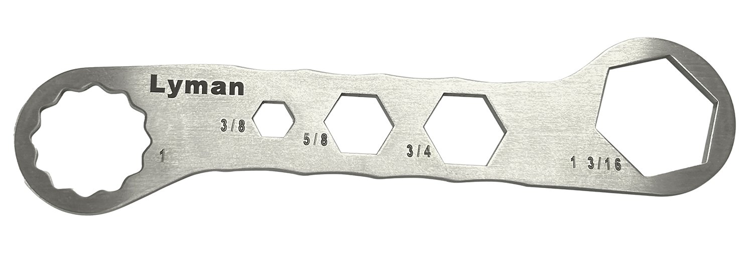 Lyman 7631250 Brass Smith Die Wrench Silver Stainless Steel Lyman 7631250 Brass Smith Die Wrench Silver Stainless Steel