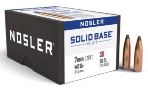 Nosler 38056 Solid Base  7mm 140gr Soft Point 50CT