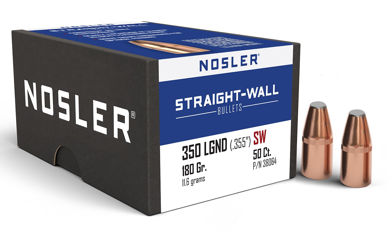 Nosler 38064 Straight Wall 350Legend 180gr Power Point 50CT Nosler 38064 Straight Wall 350Legend 180gr Power Point 50CT