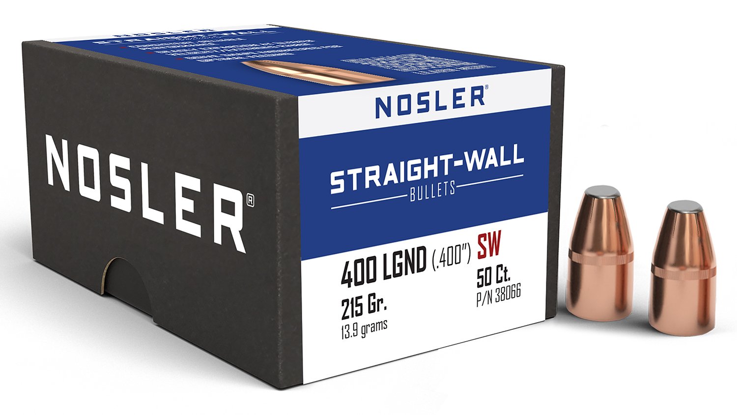 Nosler 38066 Straight Wall 400Legend 215gr Power Point 50CT Nosler 38066 Straight Wall 400Legend 215gr Power Point 50CT