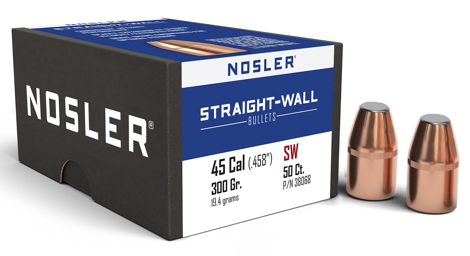 Nosler 38068 Straight Wall 458Cal 300gr Power Point 50CT Nosler 38068 Straight Wall 458Cal 300gr Power Point 50CT
