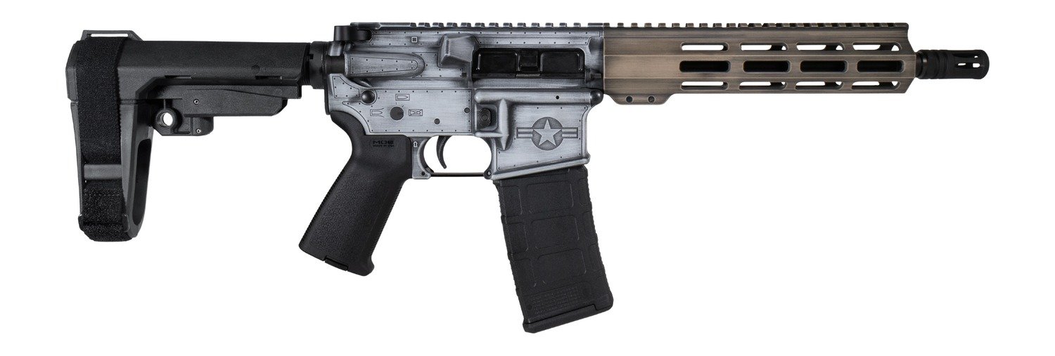 Shark Coast Tactical SCC07534WHOG-P Warthog 5.56 NATO 30+1 10.50″ Black Nitride Threaded Barrel, Aluminum Receiver w/Picatinny Rail, M-LOK Handguard, Polymer SB Tactical SBA3 Brace, Magpul MOE Grip, R Shark Coast Tactical SCC07534WHOG-P Warthog 5.56 NATO 30+1 10.50″ Black Nitride Threaded Barrel, Aluminum Receiver w/Picatinny Rail, M-LOK Handguard, Polymer SB Tactical SBA3 Brace, Magpul MOE Grip, R